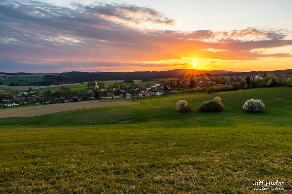 Kouzelný západ slunce nad Lískem 3