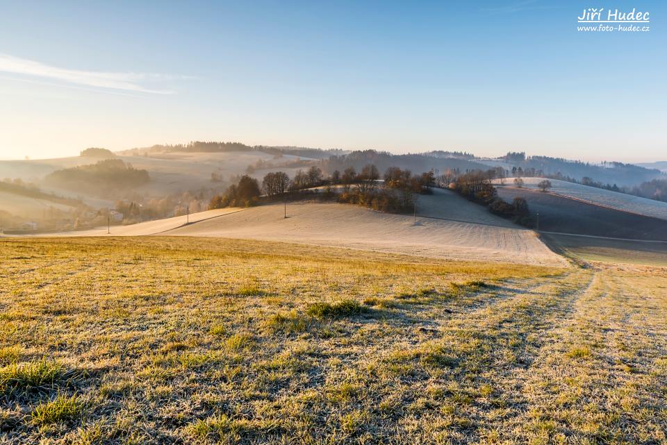 Mrazivá podzimní krajina nad Ubušínkem 1