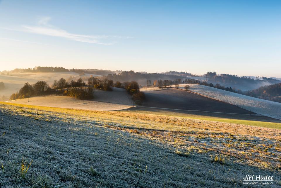 Mrazivá podzimní krajina nad Ubušínkem 2