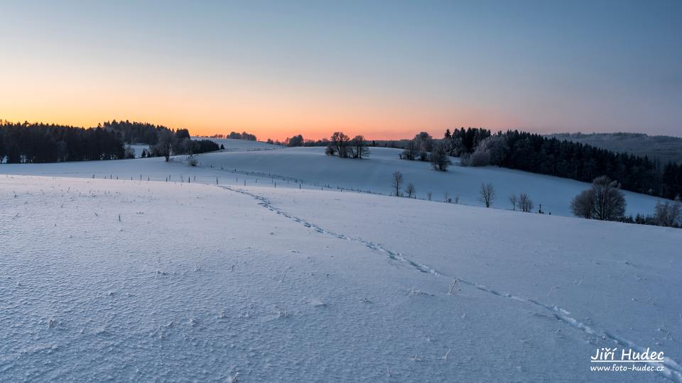 Mrazivé ráno nad Kuklíkem