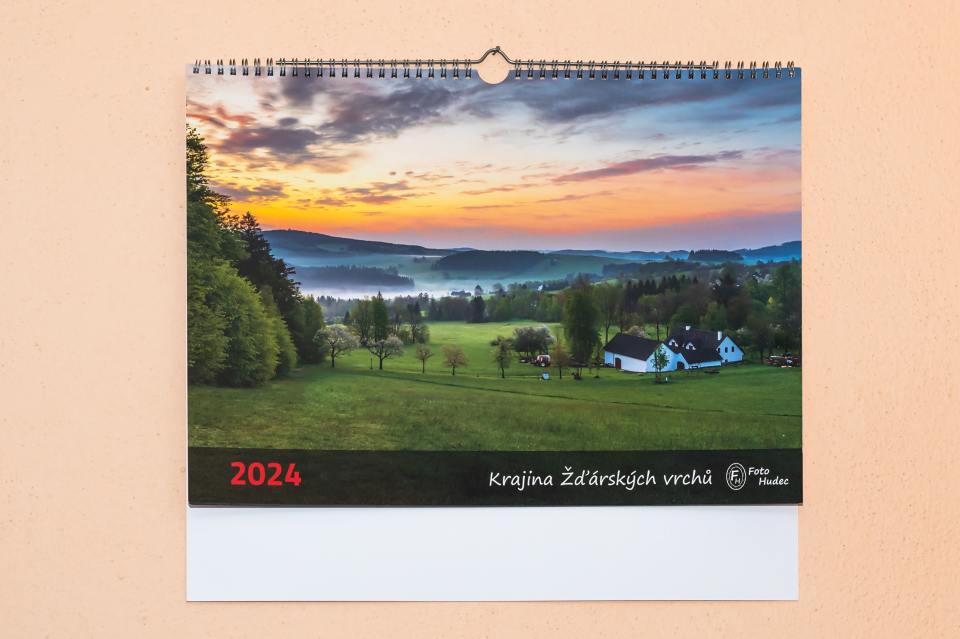Nástěnný kalendář Žďárské vrchy 2024