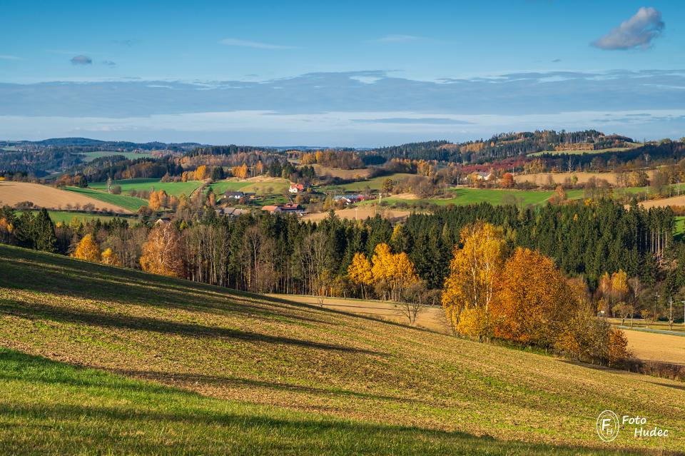 Podzimní krajina k Trhonicím