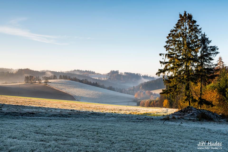 Podzimní mrazivé ráno nad Ubušínem 5