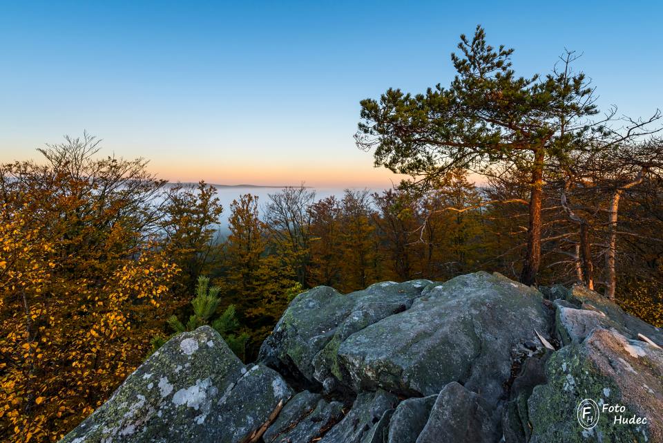 Podzimní ráno na Čtyřech palicích