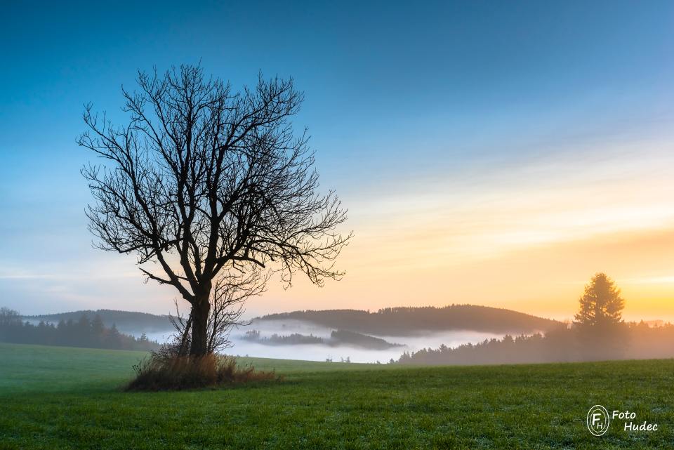 Podzimní ráno nad Věcovem