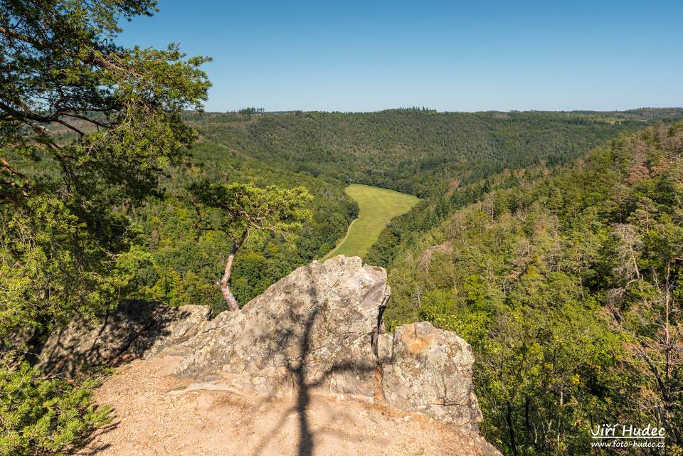 Údolí Oslavy z Velké skály