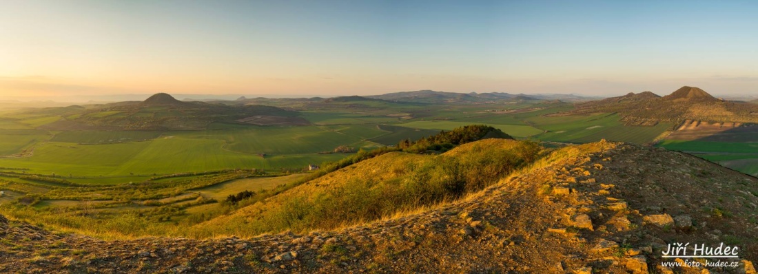 Večerní panorama z Rané 2