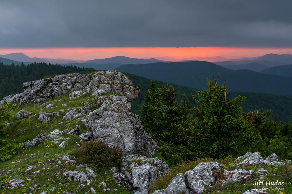 Večerní světlo ze Skalek