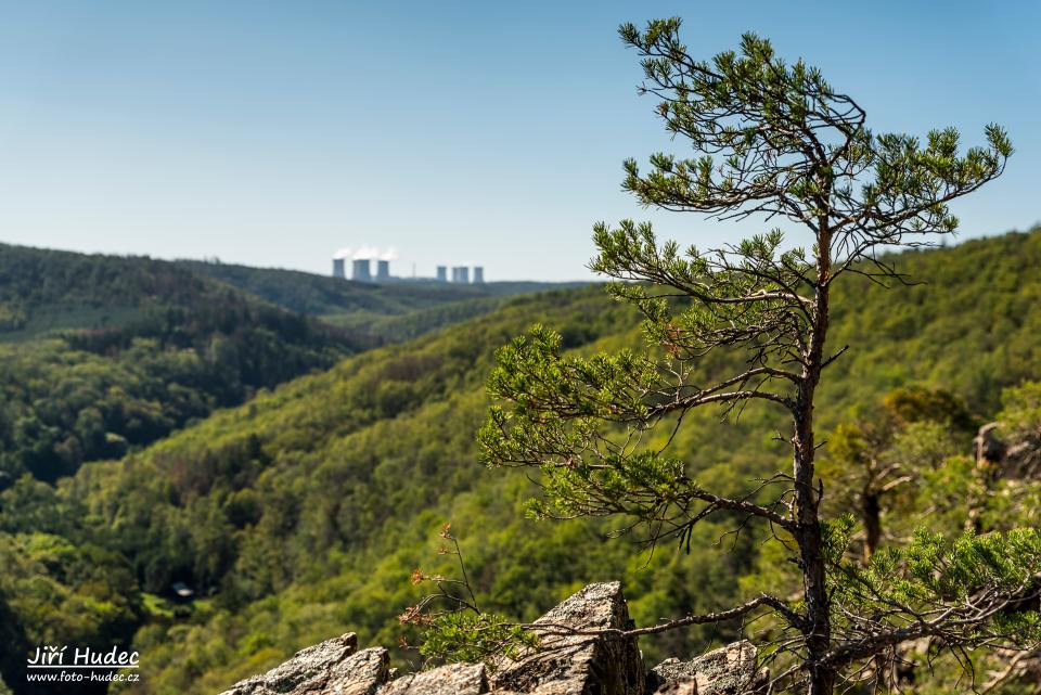 Vyhlídka na JE Dukovany