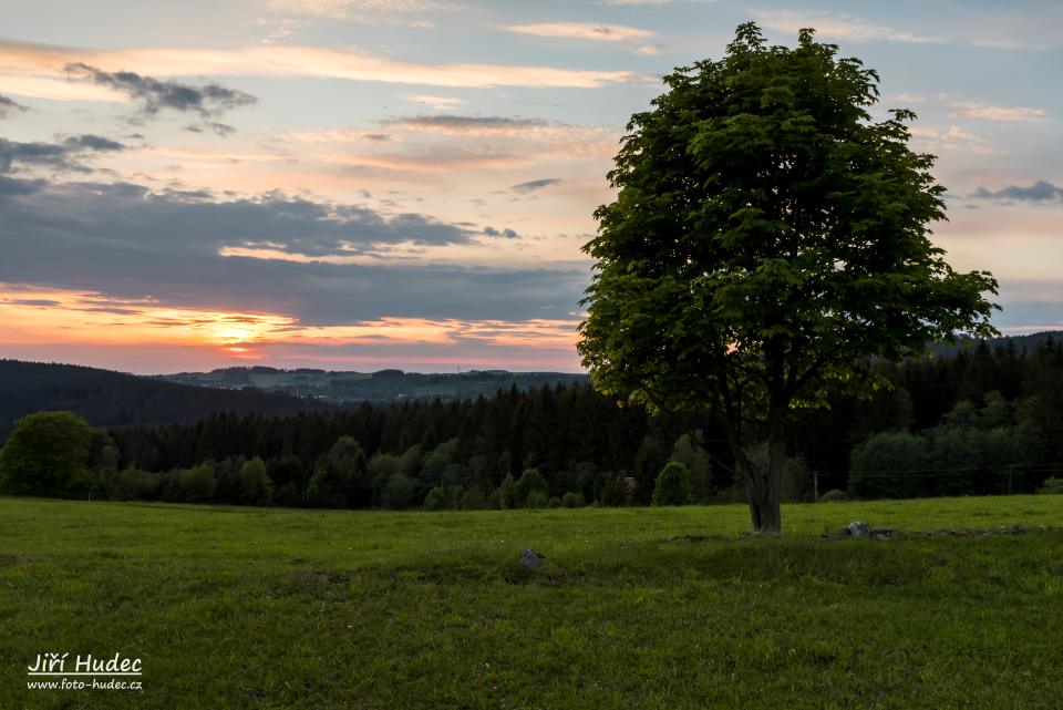 Západ slunce nad Svratkou 2