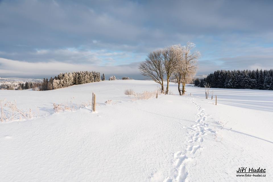 Zimní krajina nad Kuklíkem