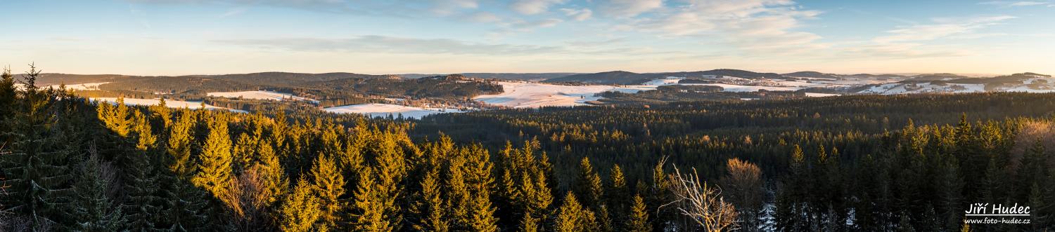 Zimní panorama z Pasecké skály