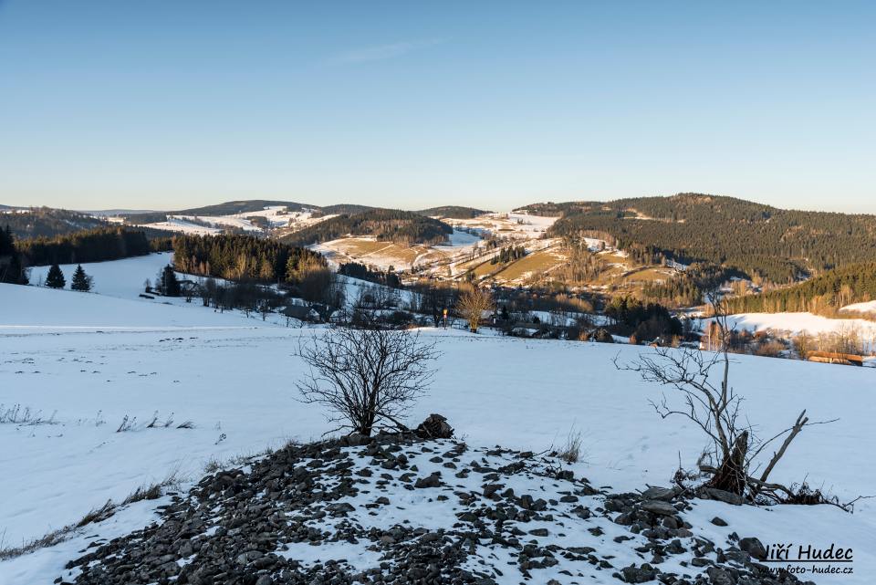 Zimní podvečer nad Novým Jimramovem 2