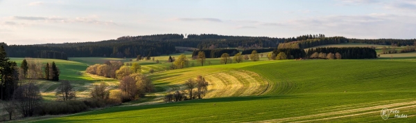 Jarní panorama Líseckého potoka