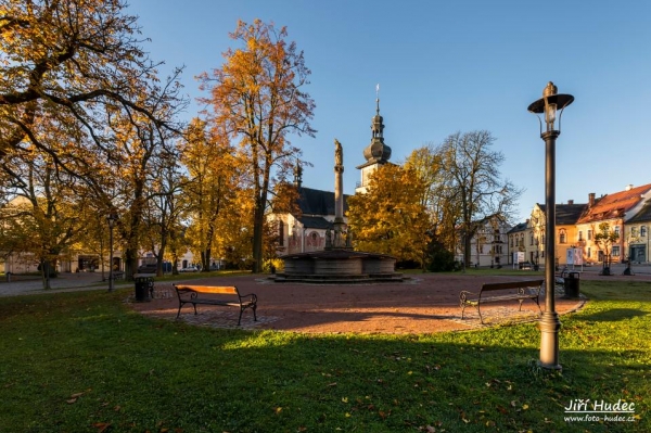 Podzimní náměstí Nové Město na Moravě...