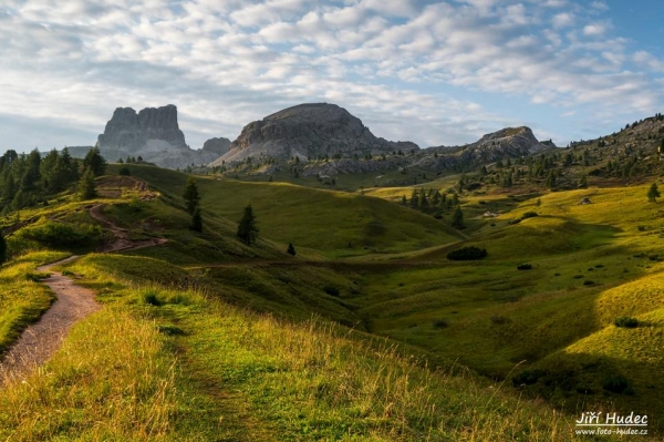 Ráno v Passo di Falzarego