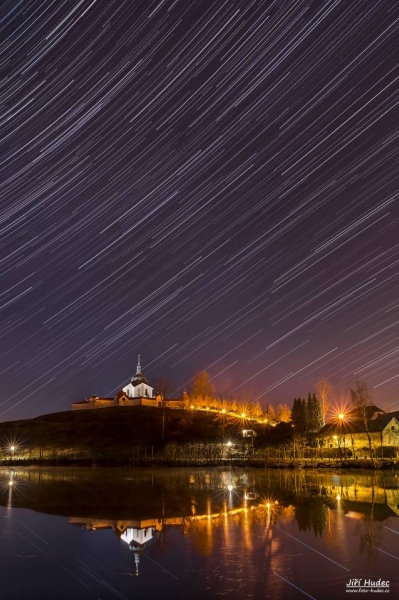 Startrails nad Zelenou horou