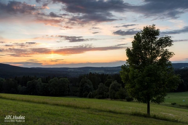 Večer nad Milovy