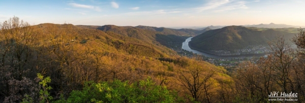 Večerní panorama z Vysokého Ostrého