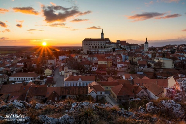 Západ slunce nad Mikulovem