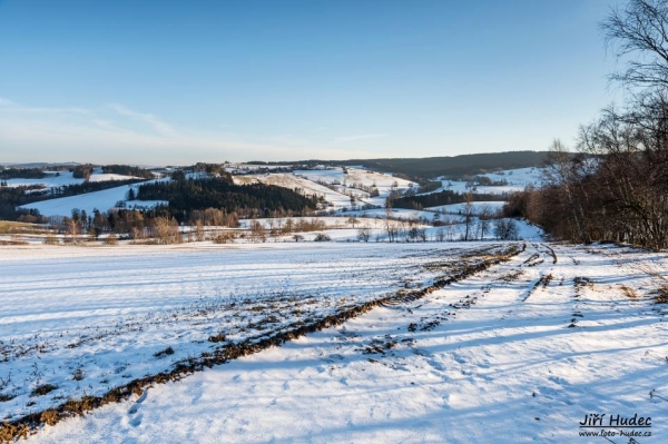 Zimní krajina okolo Věcovského potoka